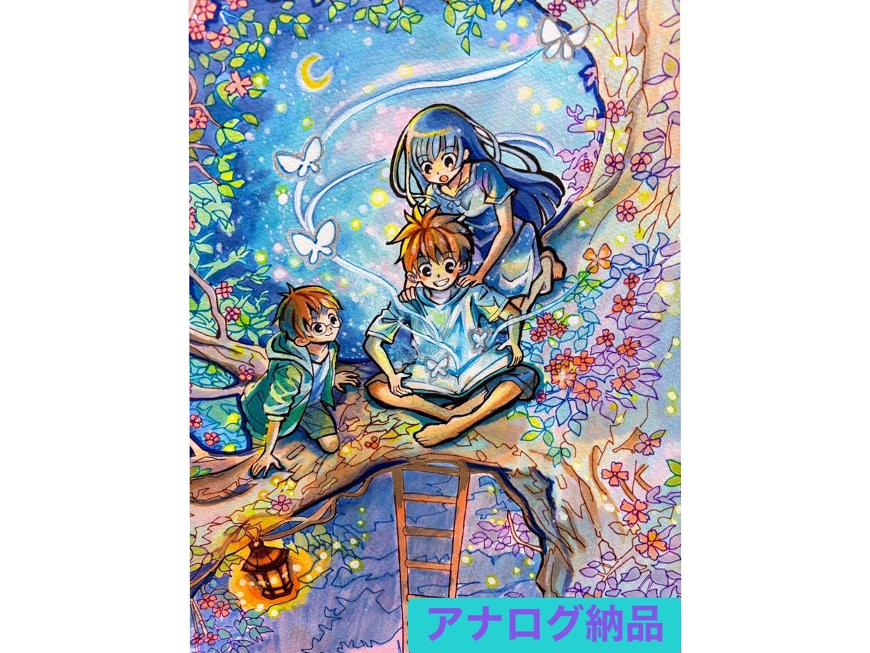 温かみのある水彩タッチの年賀状イラスト等描きます 水彩タッチで、贈りたい気持ちごと絵にします イメージ4