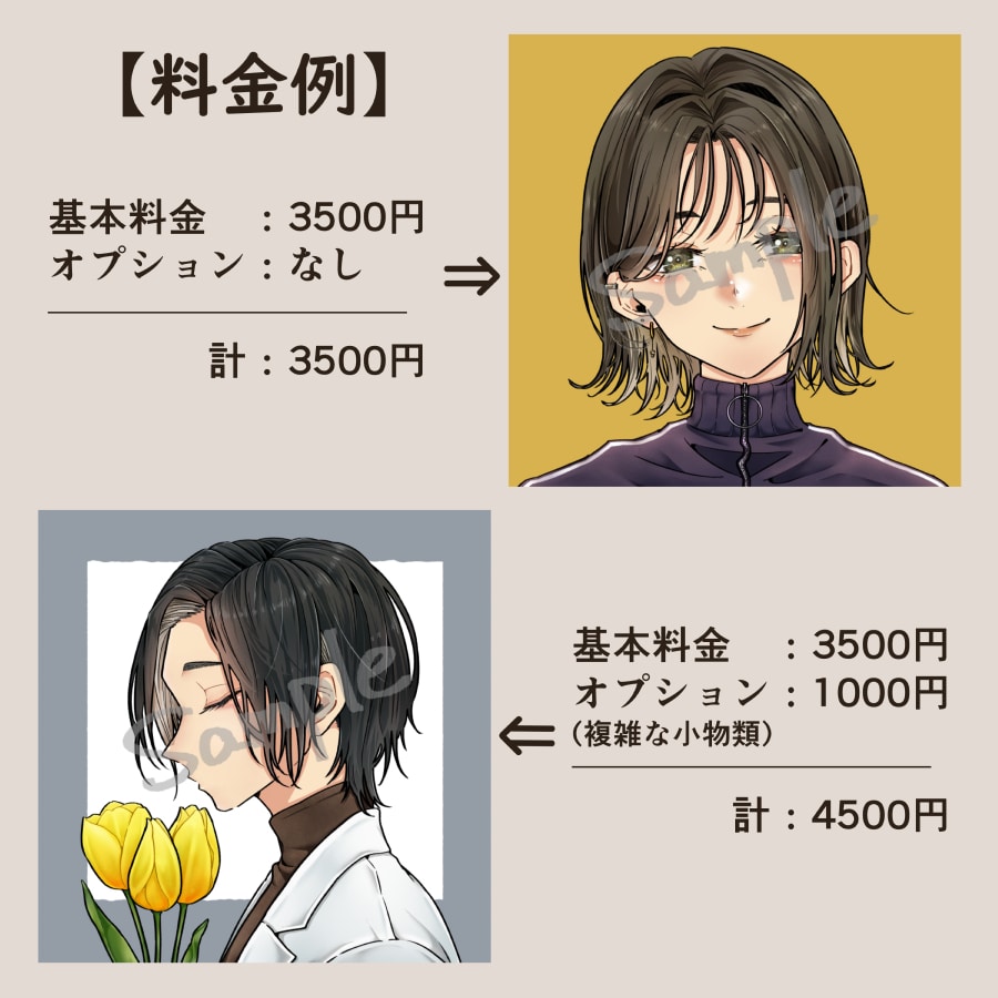 あなただけの特別なアイコンを作成します ご希望に寄り添い、お一人お一人丁寧に描かせていただきます♪ イメージ5