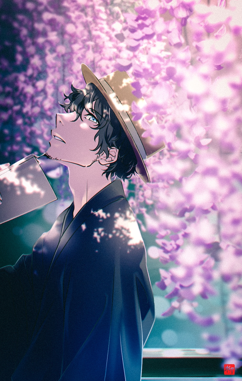 小説装画やサムネイル、広告等のイラスト制作承ります 光と空気感を演出した一枚をお届けします。 イメージ8