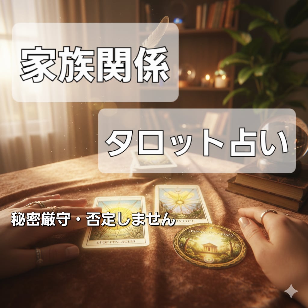 家族関係/親・子・パートナーとの深い悩み占います 逃げ場のない苦しみから心を解放します。 イメージ4