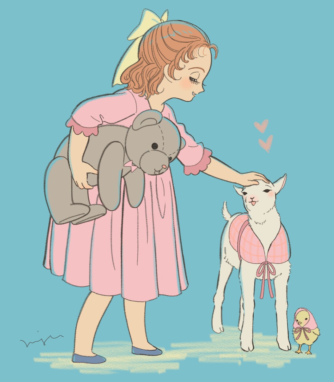 可愛いイラスト制作します レトロな絵柄でアニメーションからアイコン、グッズ用まで イメージ2