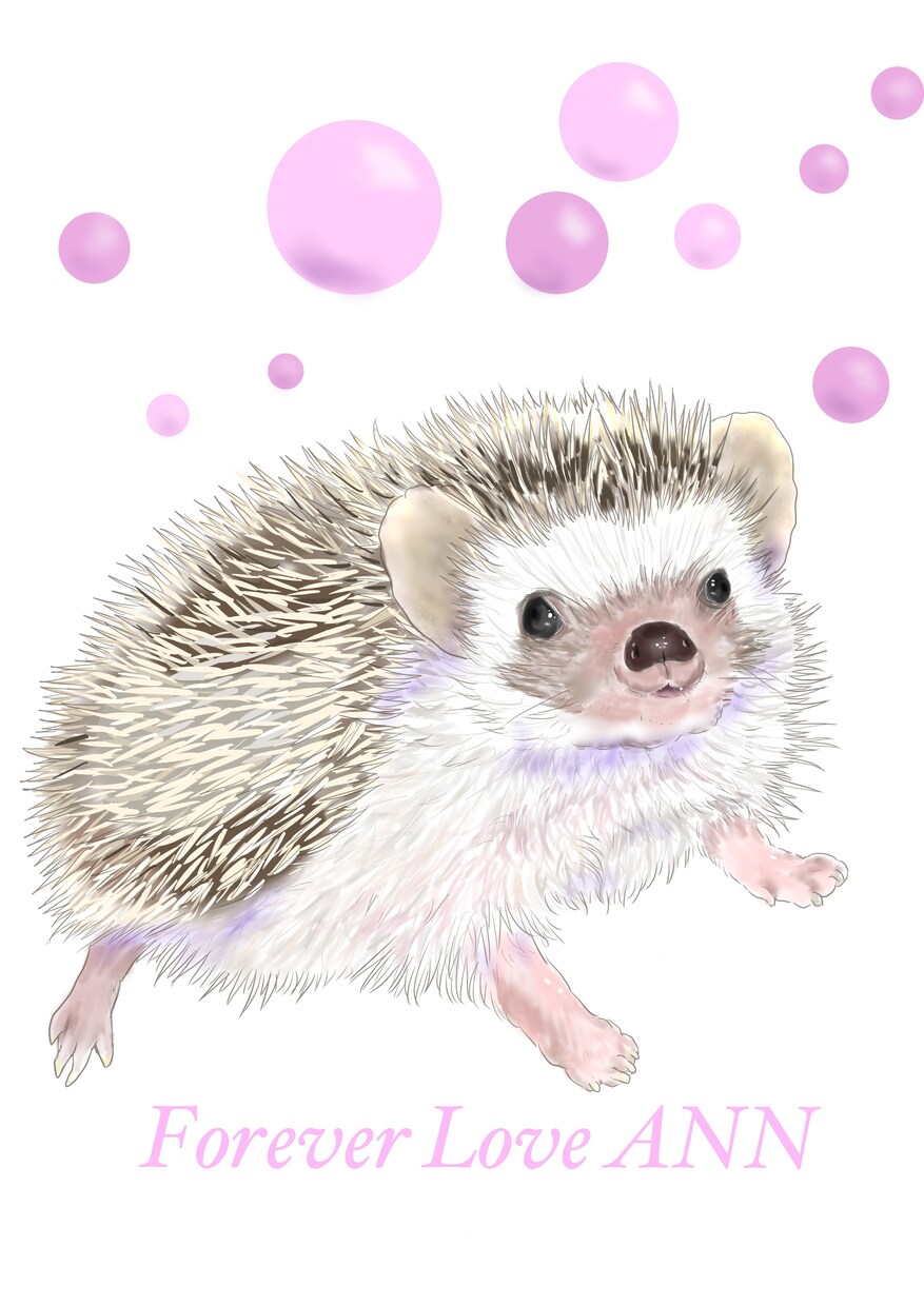 透明感のある優しいペットのデジタル似顔絵描きます いつまでも飾りたくなるリアルであたたかみのある仕上がりに イメージ1