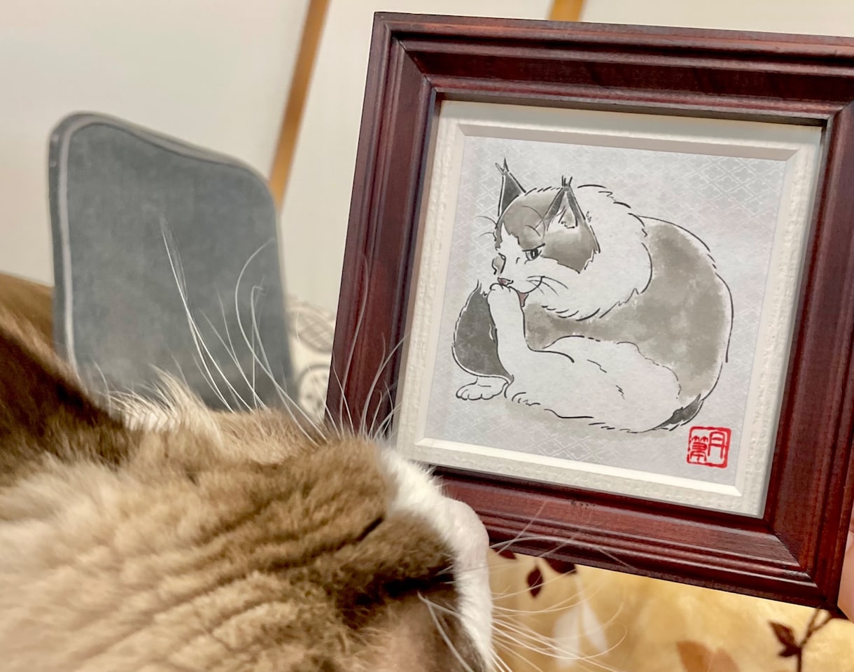 大切なペットを和風イラストに仕上げます お写真をもとに、和の世界観を取り入れたイラストに仕上げます。 イメージ4