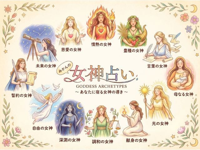 女神にたとえて占います 愛し方と情熱の燃やし方。あなたの恋愛のクセを紐解きます。 イメージ1