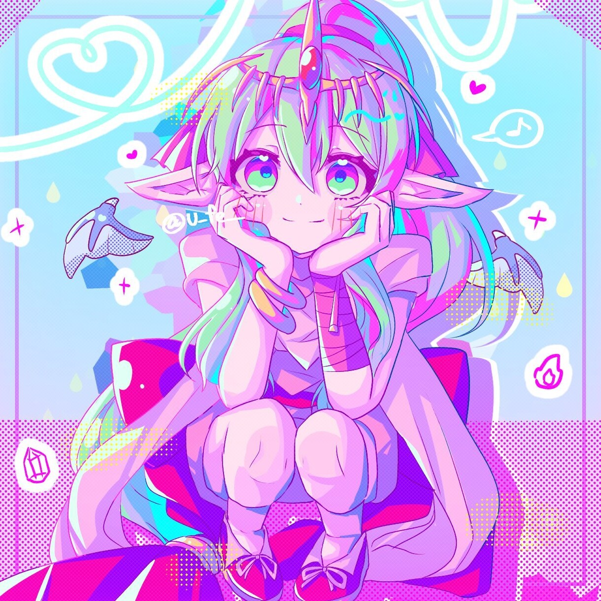 ビビッドカラーでポップなイラスト制作致します SNSのアイコンや動画のサムネイルなどにどうぞ！ イメージ3