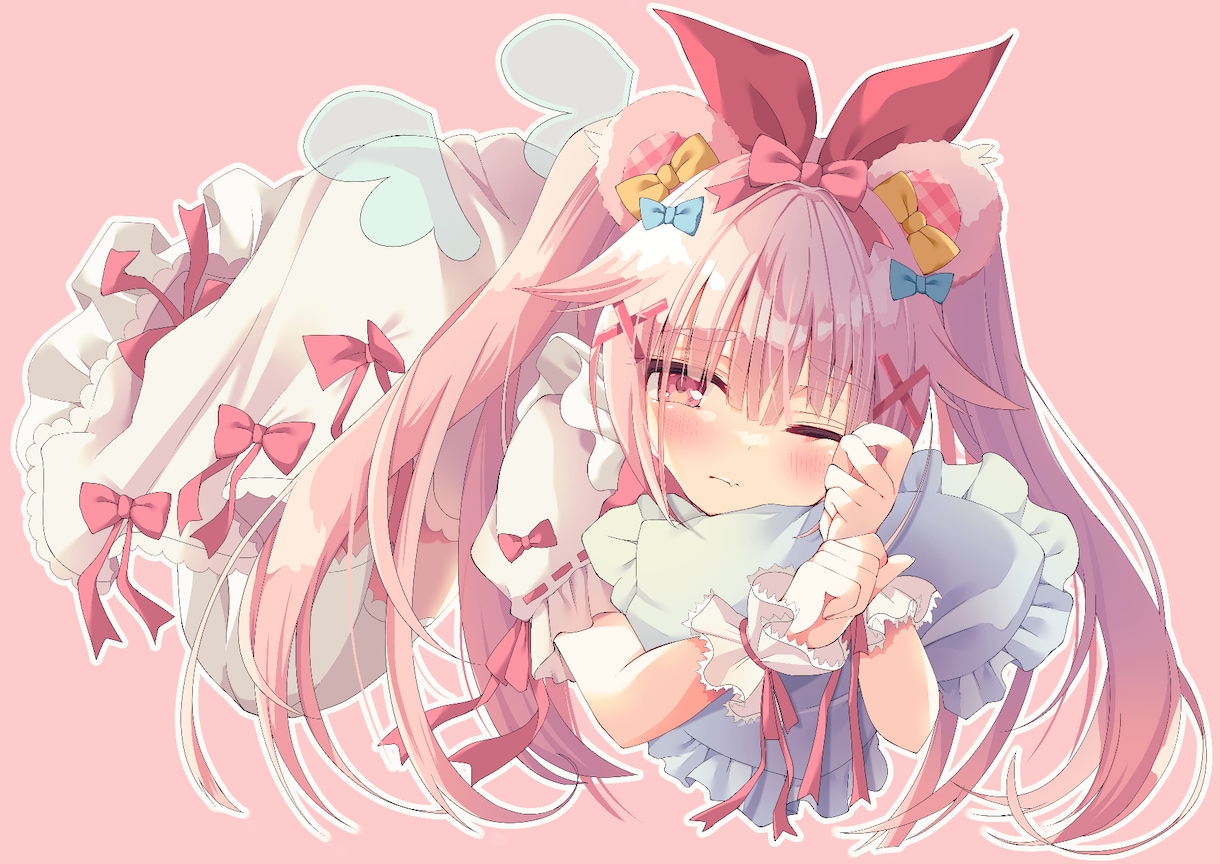 美少女系2Dイラスト作成いたします 全身、バストアップ、アイコン用等 イメージ2