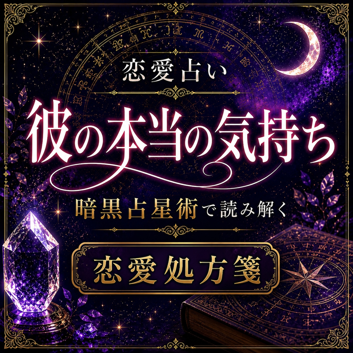 恋愛総合：暗黒占星術｜魂の結びを視ます 彼の気持ち・ツインレイ・ソウルメイト・恋の真実を深く読み解く イメージ1