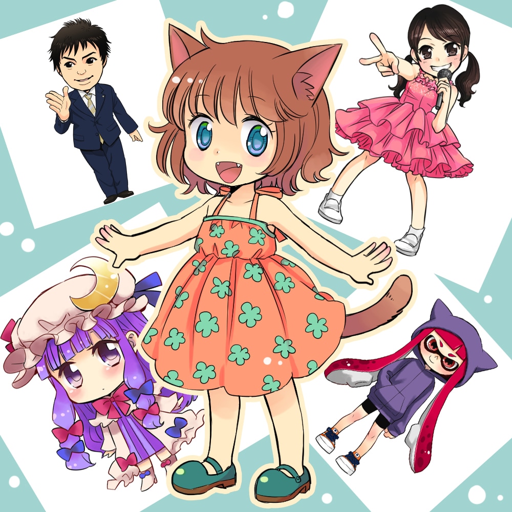 ちびキャライラスト描きます プロ漫画家が幅広いジャンルを高クオリティで描きます イメージ1