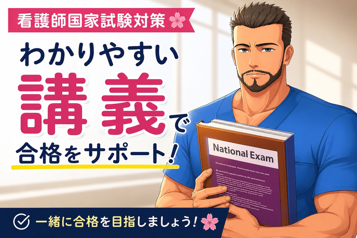 看護師国家試験対策をマンツーマンで教えます 現役看護師が苦手科目を90分で攻略 イメージ1