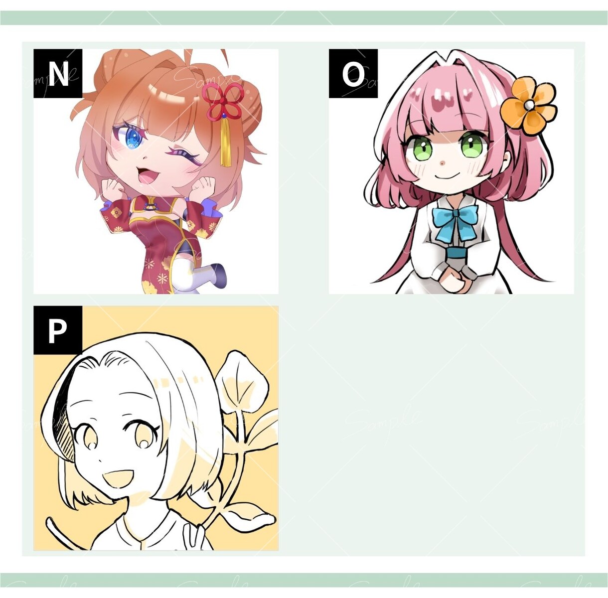 幅広い絵柄で、目を惹くアイコンを制作します 親身な相談であなたのイメージを具現化！ イメージ9