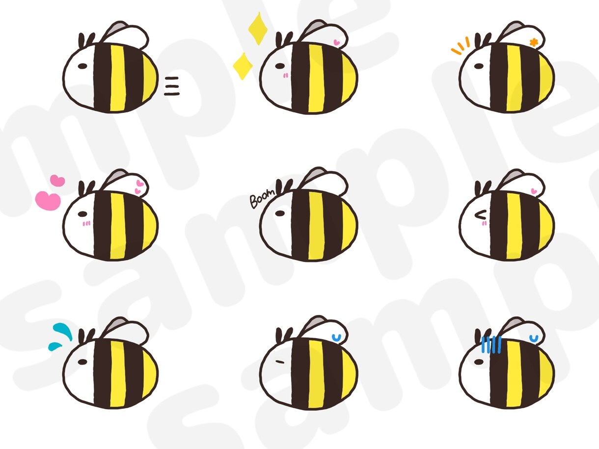 LINEスタンプ(シンプル)描きます 味のあるタッチのほのぼの✽スタンプいかがですか？ イメージ2