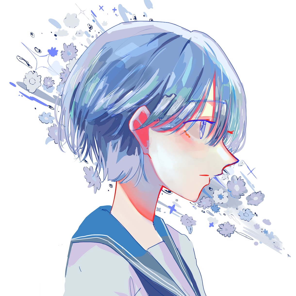 可愛く儚いアイコンお描きします SNSアイコンにいかがでしょうか！ イメージ1