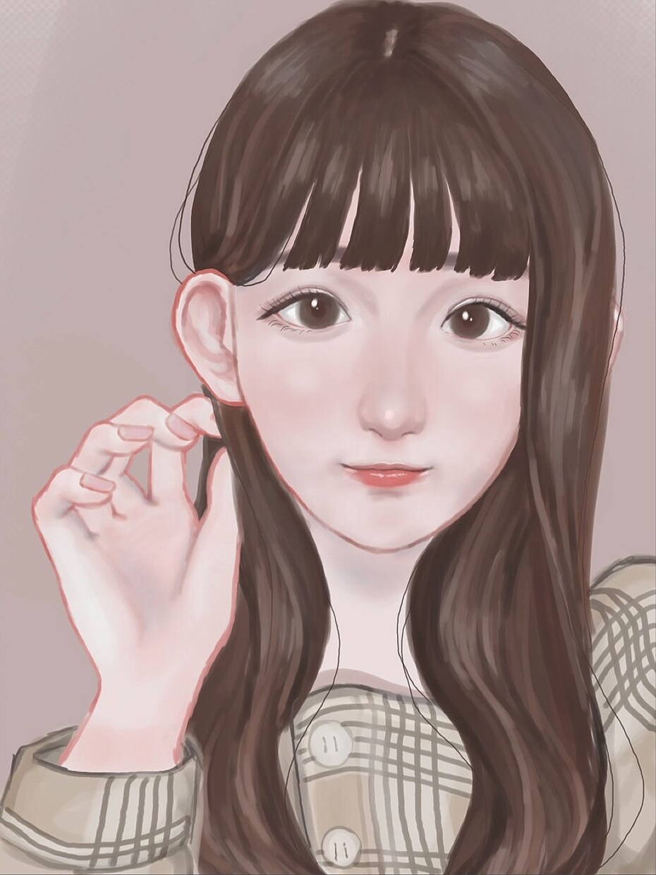 流行りでおしゃれ！厚塗り風で似顔絵イラスト描きます アイコンや配信の画像などに！商標利用も可能です！ イメージ3