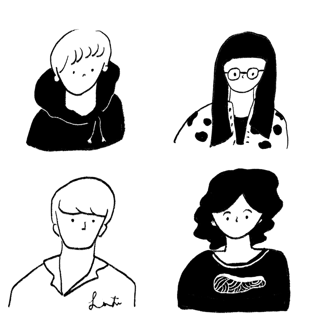 アイコン：ゆるイラスト描きます アイコン用に！ゆる似顔絵イラスト イメージ1