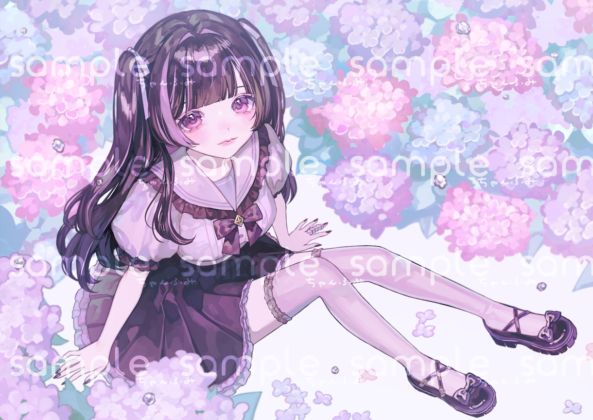 可愛らしい女の子の厚塗りイラストを描きます アイコン、サムネ、MV用等々お気軽にご相談ください！ イメージ3