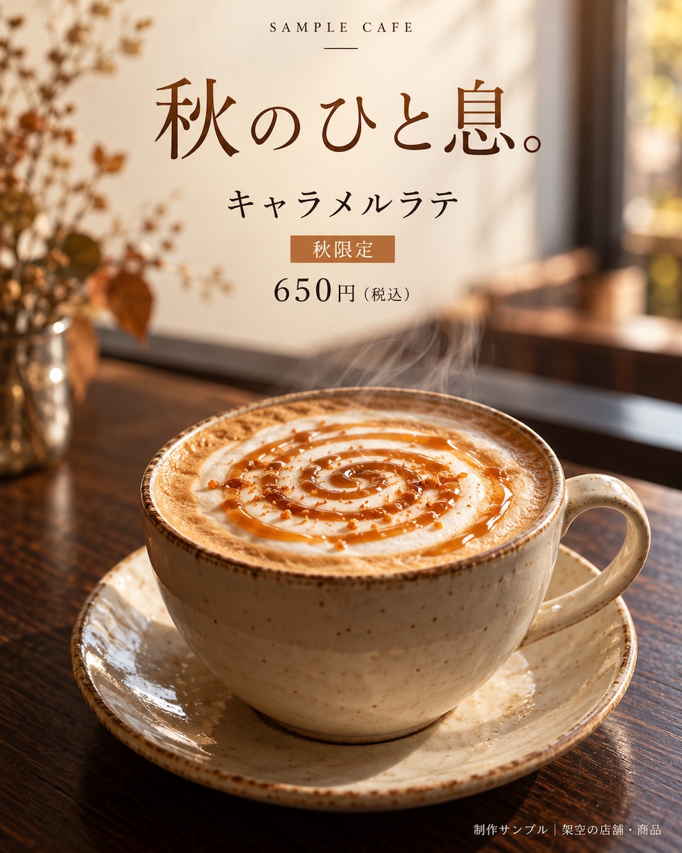 お店のインスタ投稿画像と文章を作ります 写真と伝えたい内容から、画像と投稿文を３投稿分制作 イメージ1