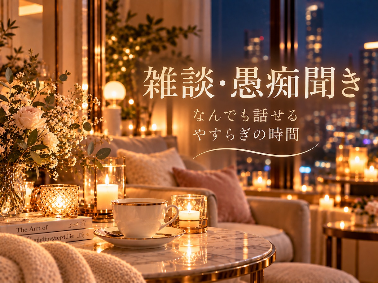 雑談・ストレス発散トーク部屋♡何でもお話し聞きます 嬉しい！ムカつく！寂しい！自慢したい♡どんな気分も大歓迎 イメージ1