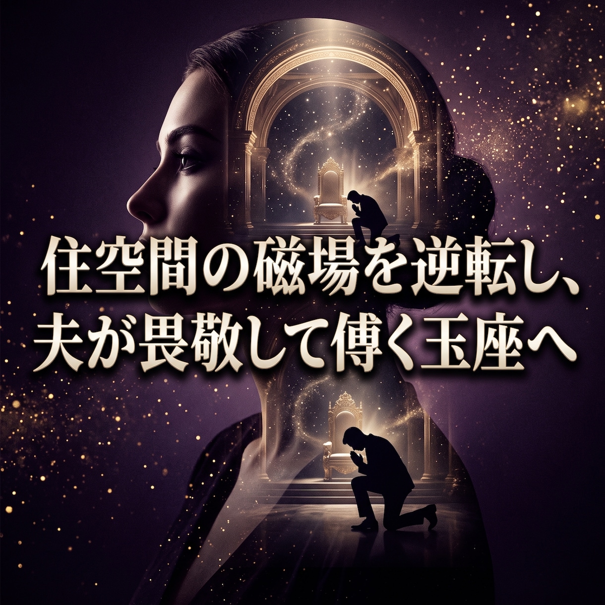 家政婦扱いの因縁を断ち高次波動で家庭を掌握します 家族の犠牲になる日々は終結。夫が畏敬し傅く絶対女王の玉座へ イメージ1