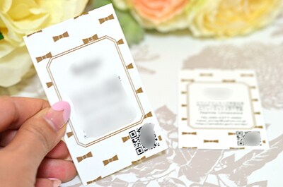女性向けの名刺・ショップカードを作成いたします 大人かわいい目を引くカードを作りませんか? イメージ3