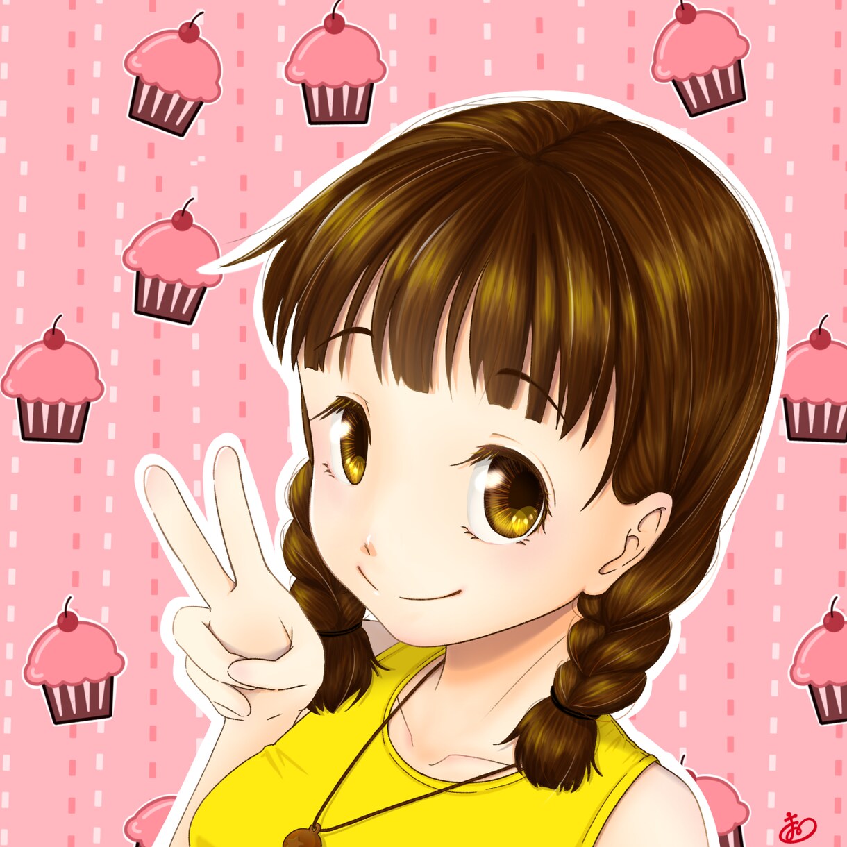SNS用アイコン・ヘッダーイラスト描きます あなたの写真を元に似顔絵作成！！ イメージ5