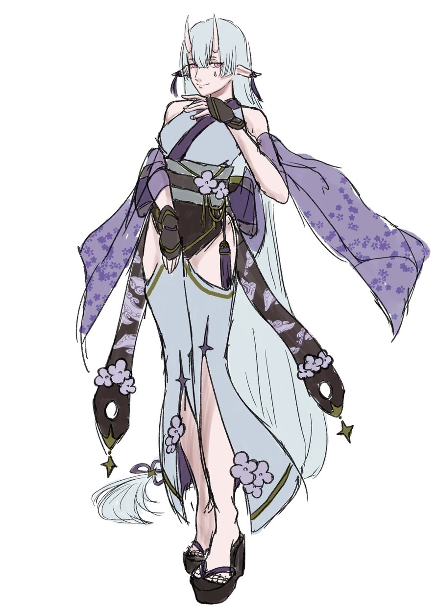 キャラデザと立ち絵作成をいたします 豊富な衣装案であなただけのキャラクターを作成します イメージ3