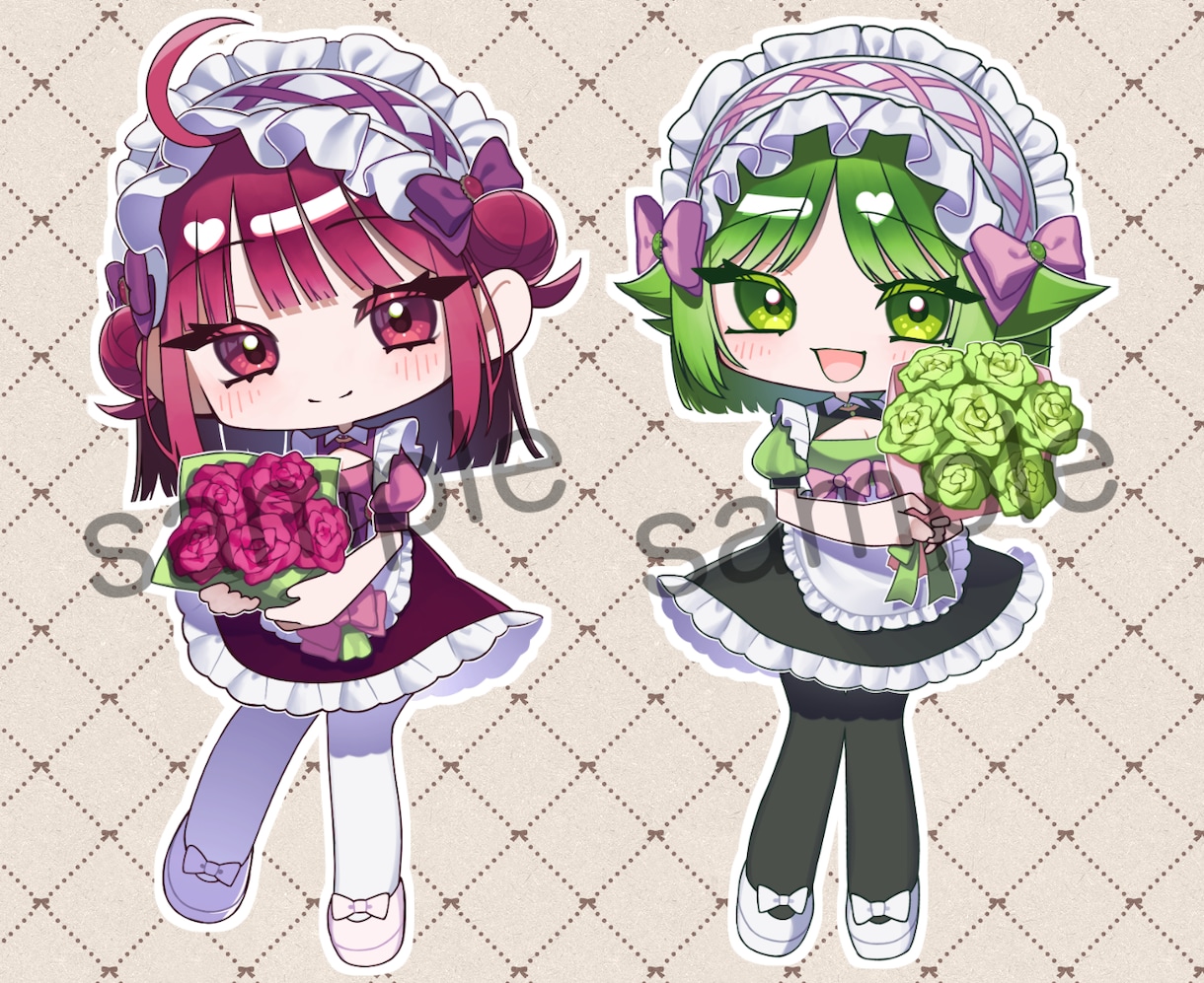 かわいいミニキャラ描きます 最短【3日】から！デフォルメ、カートゥーンなど絵柄寄せも！ イメージ1