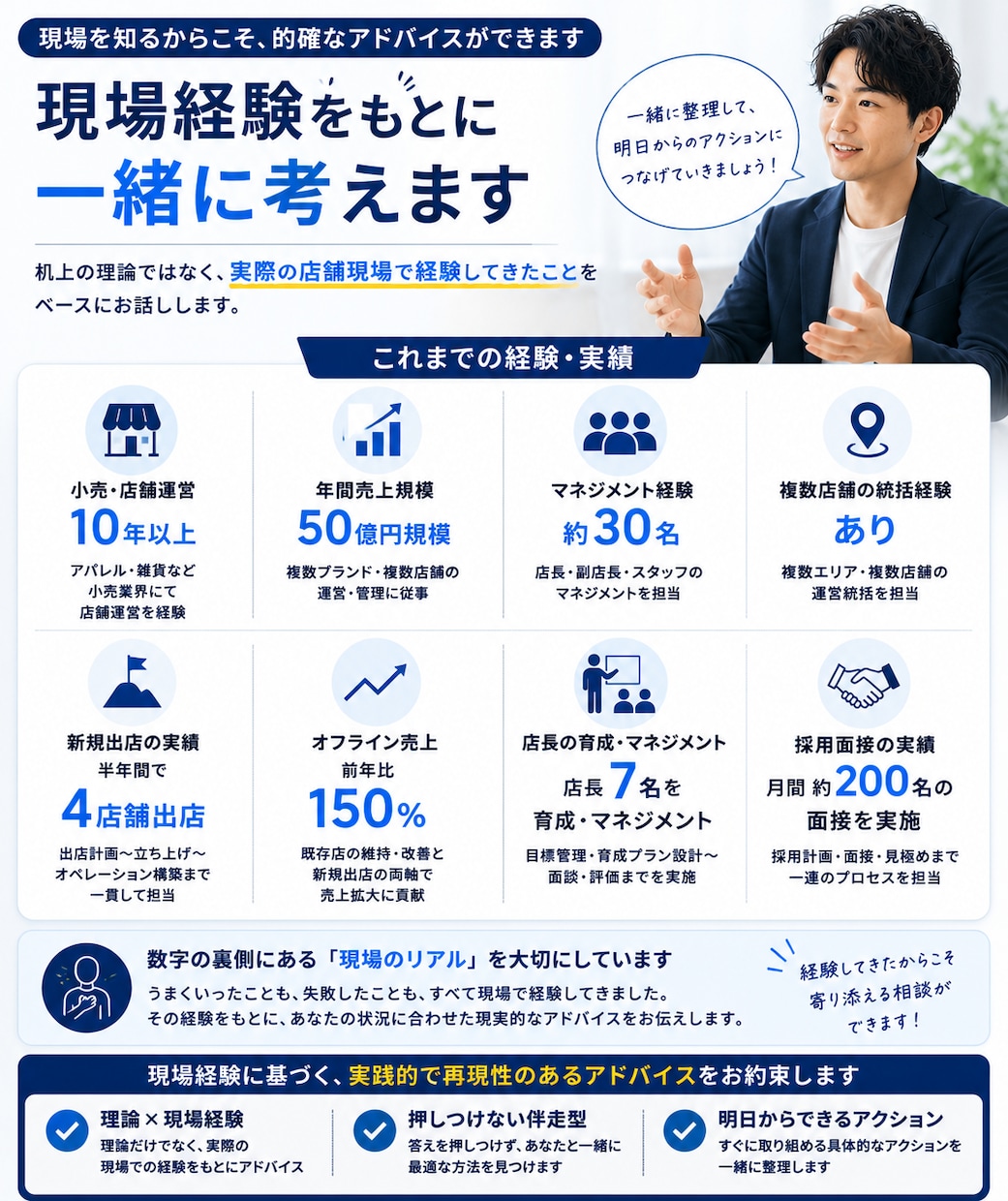 小売・店舗運営のお悩みを一緒に整理します 店長・SV・経営者のリアルな店舗課題を一緒に考えます イメージ4