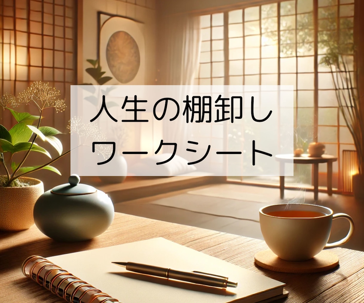 人生の棚卸しワークシート／販売します 自分を見つめ直し、未来への一歩を踏み出そう イメージ1