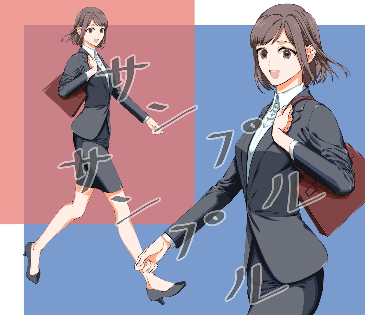 企業向けの広告、挿絵イラストを作成します 広告内容を邪魔しない一般大衆向けのアニメっぽいイラスト イメージ2