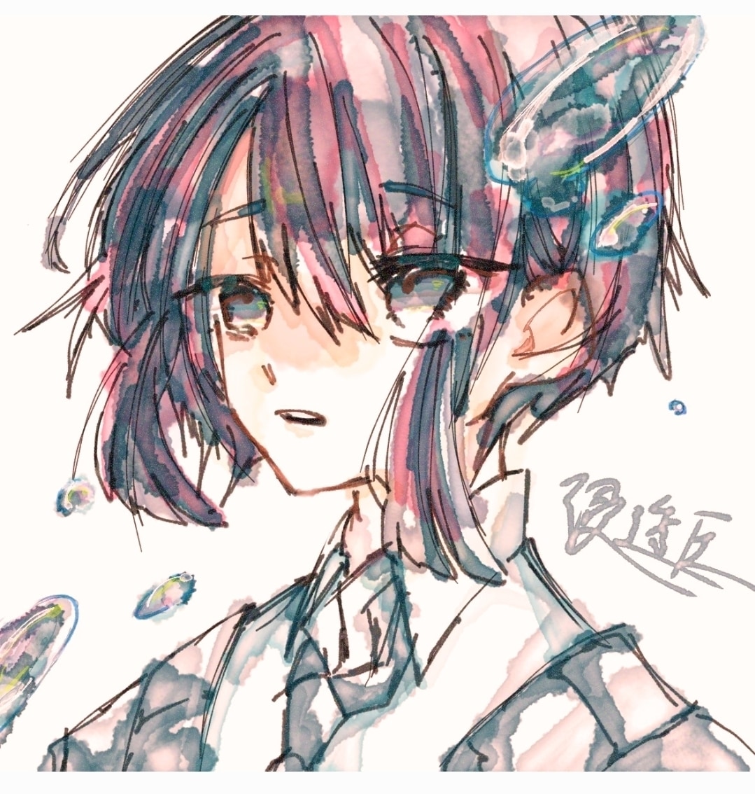 ちびキャラのイラスト描きます 水彩ブラシを使ってのアイコン用イラストになります！ イメージ2