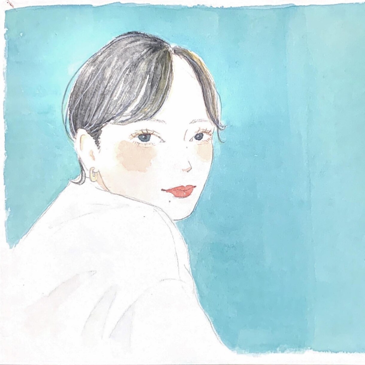 水彩絵の具でお洒落な似顔絵描きます プレゼントや記念にいかがですか♪♪ イメージ1