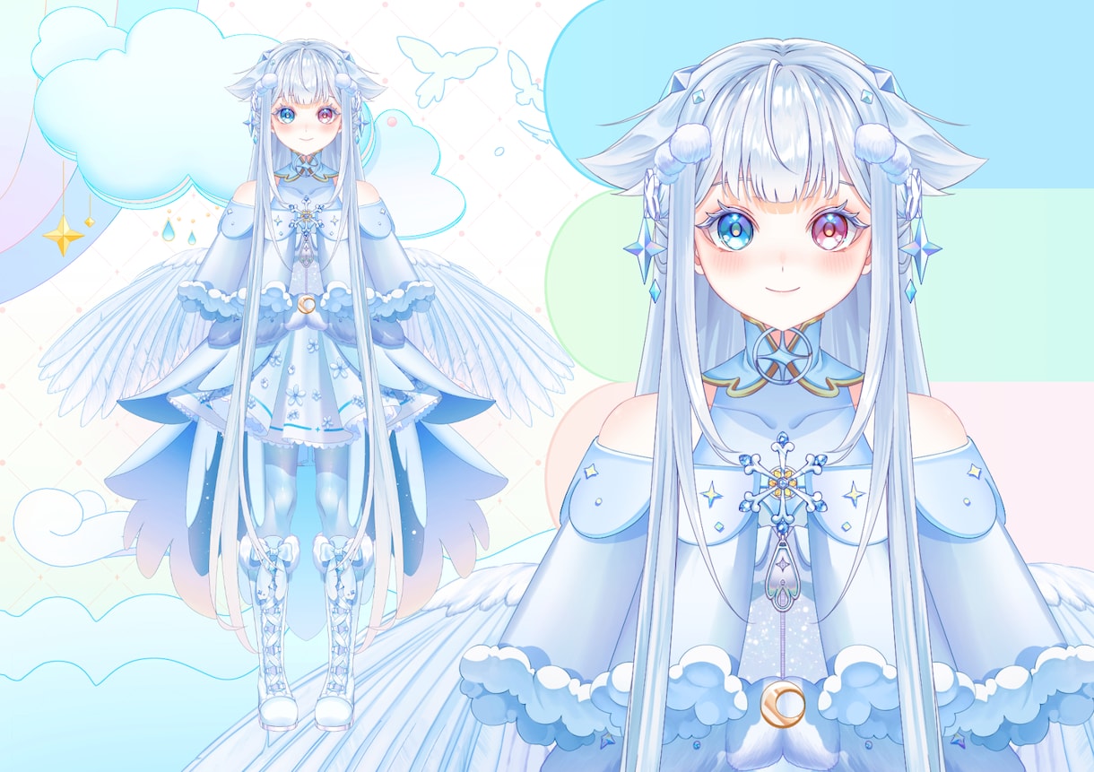 VTuber   IRIAMの立ち絵を描きます 理想のキャラクター作りをお手伝いします！ イメージ2
