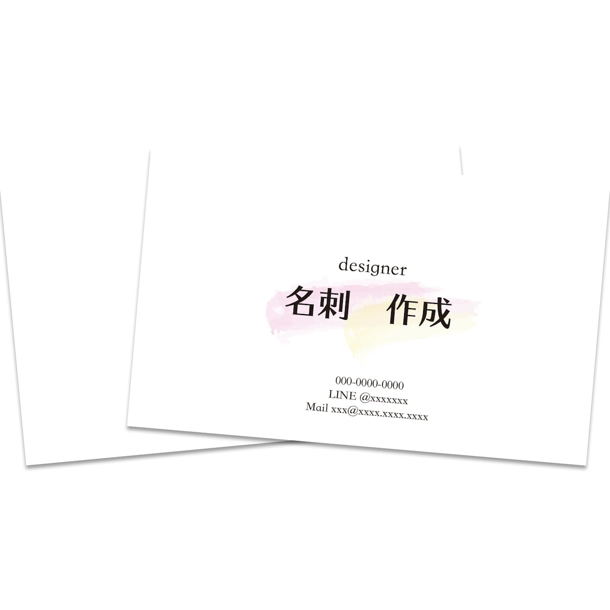 お洒落にこだわる女性のオリジナル名刺作ります 納得いくまで何回でも修正し印象付けられる名刺作成をいたします イメージ3