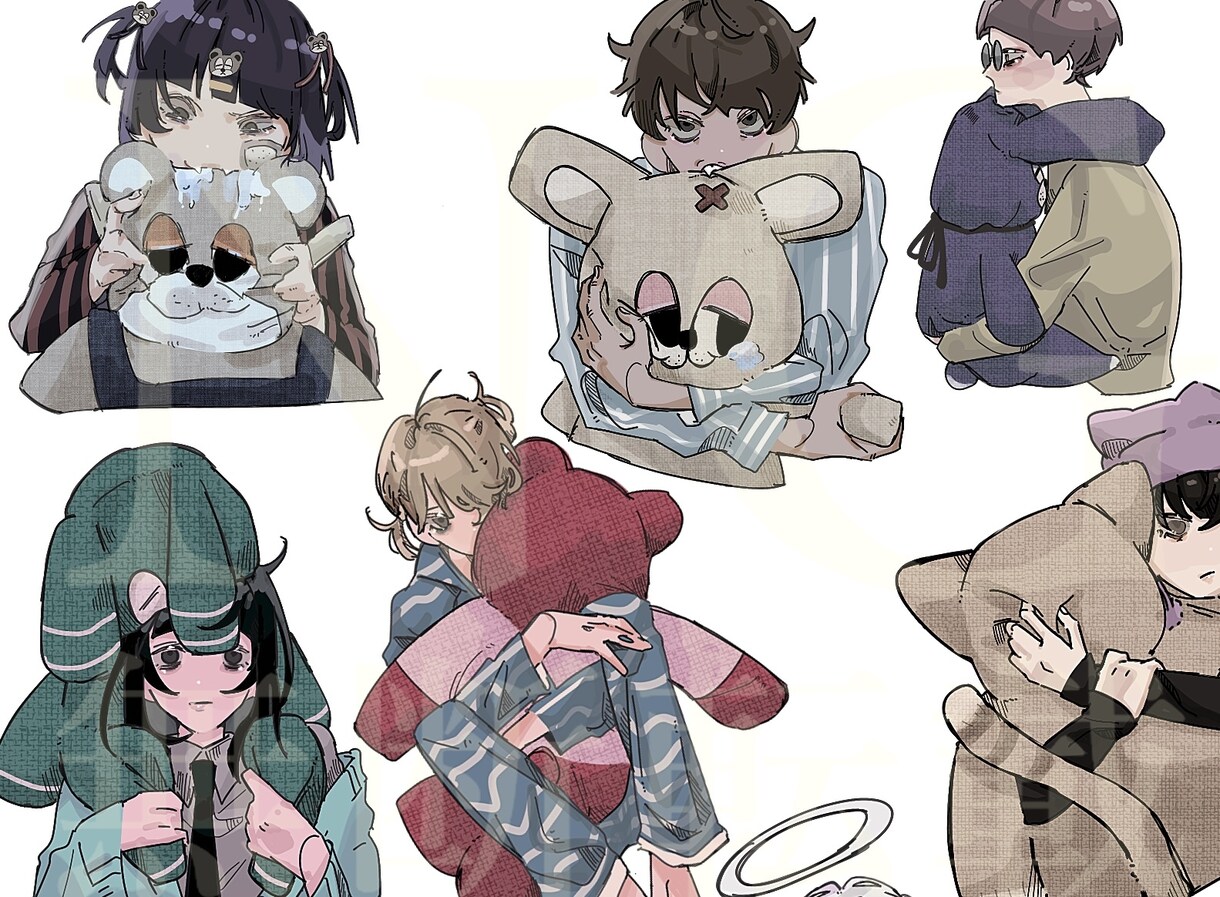 創作キャラをメインとした暗めのイラストを描きます オリジナルキャラ男女描き分け可 イメージ10