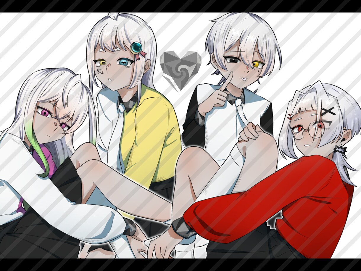 可愛い＋少しの毒なポップイラストを描きます 彩度が高い、透明感のある現代ポップイラストを描きます イメージ4