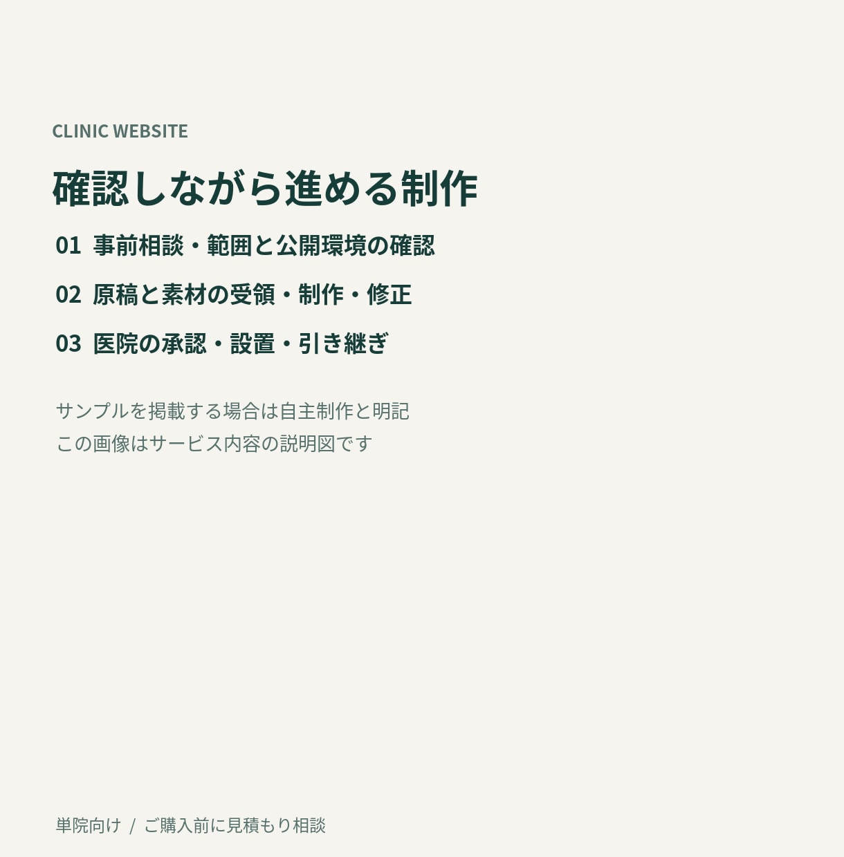 医師がクリニックのホームページを制作します 診療時間・初診案内・アクセスを、スマホで見つけやすく イメージ3