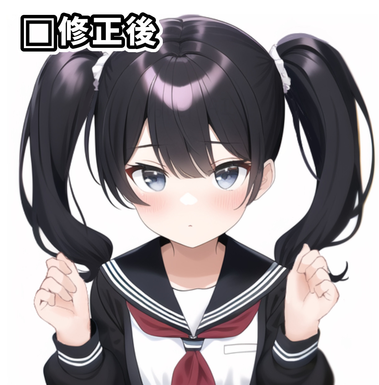 AIが生成したイラストの修正・レタッチをいたします 手や目などの違和感を修正いたします！ イメージ6