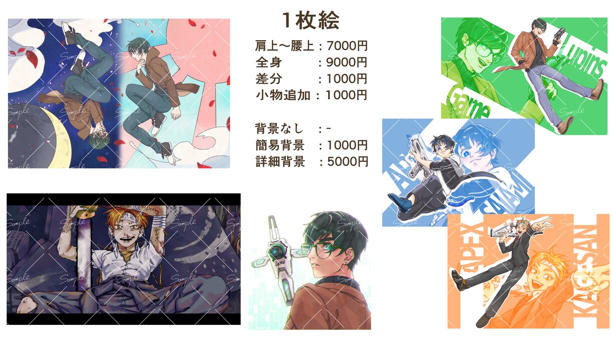 キャラクターイラストをお描きします アイコン、ヘッダー、立ち絵などにご利用ください イメージ2