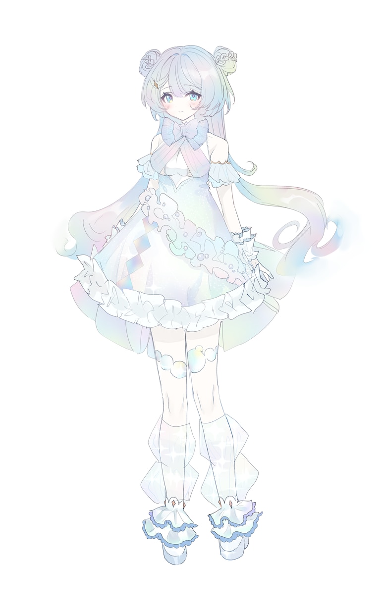 可愛い・綺麗な女の子のキャラクターデザイン承ります 3面図・４面図にも対応しております！ イメージ9