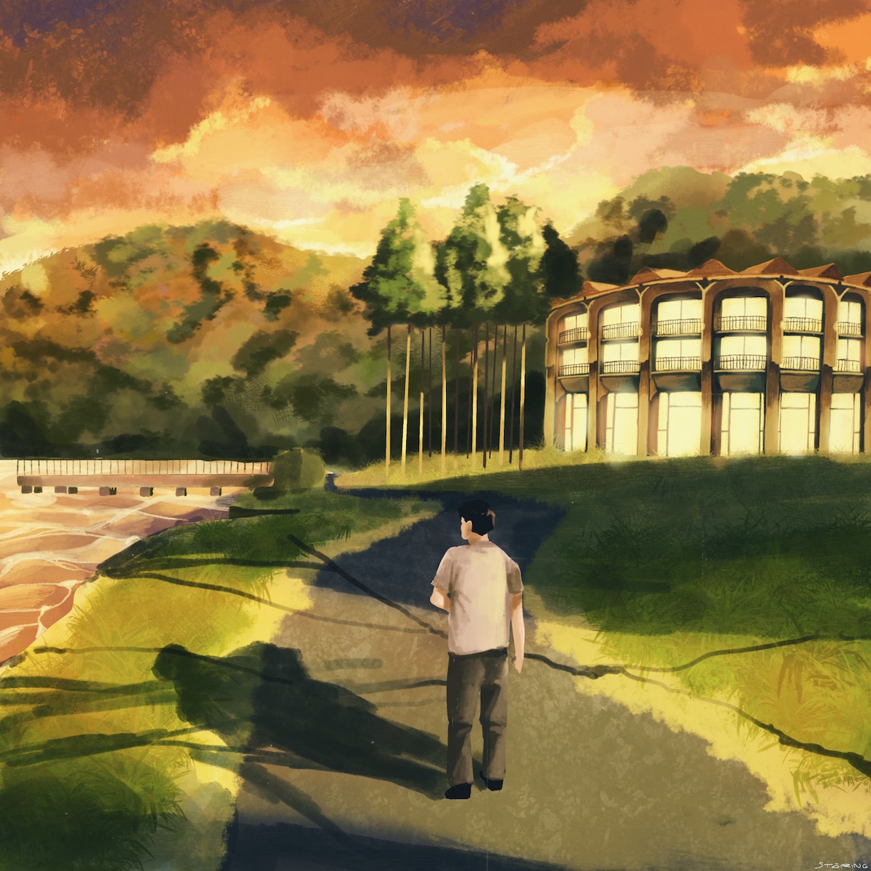 パース・風景を優しいテイストで作成します お店のイメージ、小説の挿絵等にご活用いただけます。 イメージ9