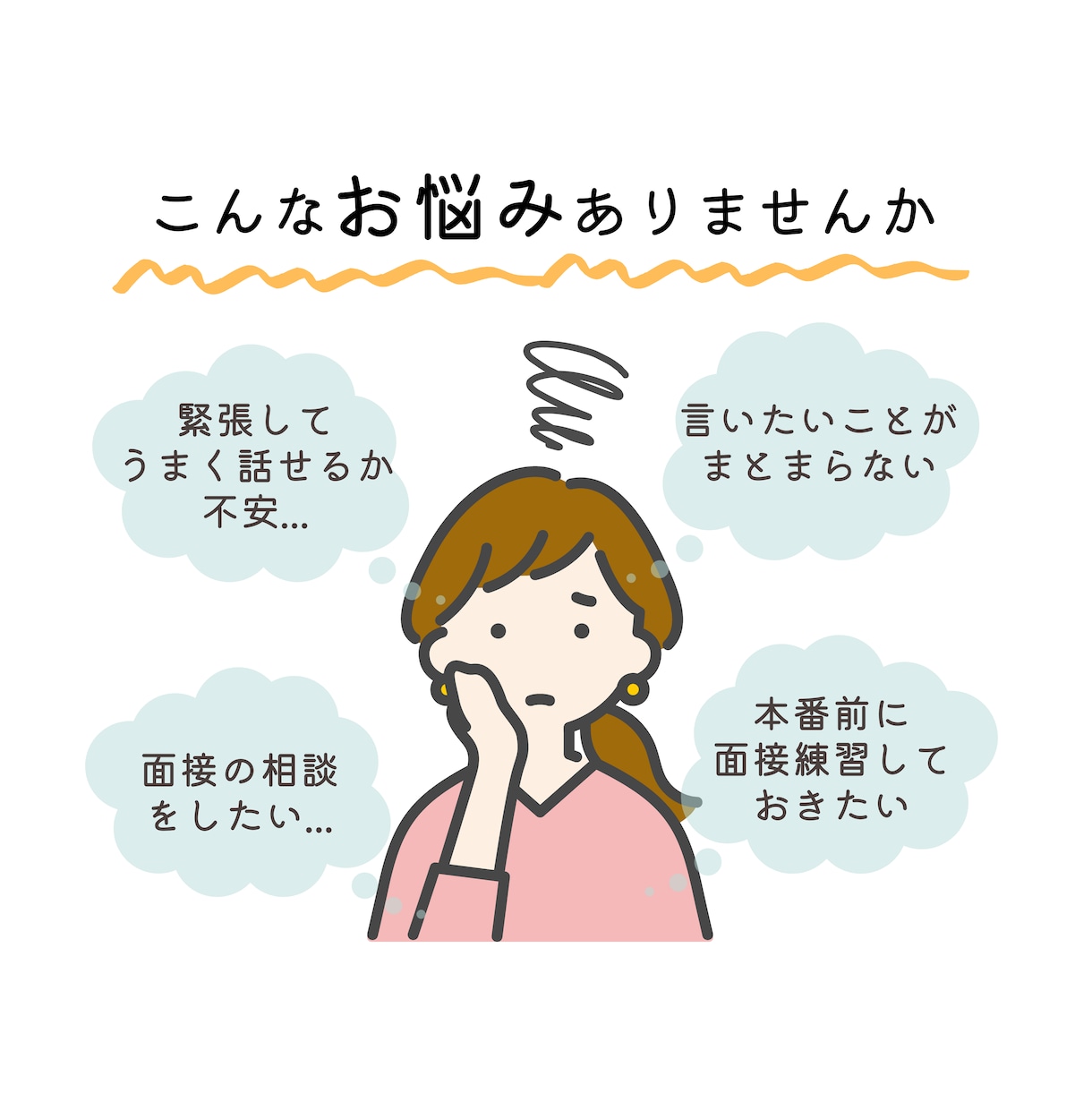 就職・転職面接対策｜面接練習で伝わる話し方整えます キャリアコンサルタントが、面接練習や答え方の相談にのります イメージ2