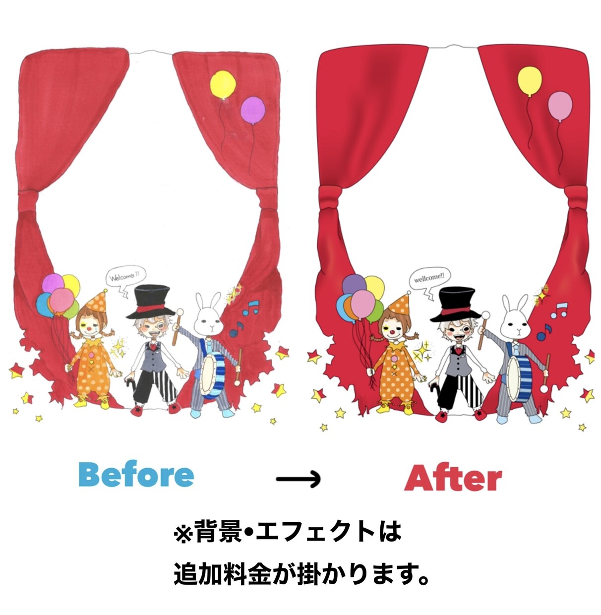 手書きイラストをデータ化します 安心のクオリティ！オプション多数で理想を形にします！ イメージ8