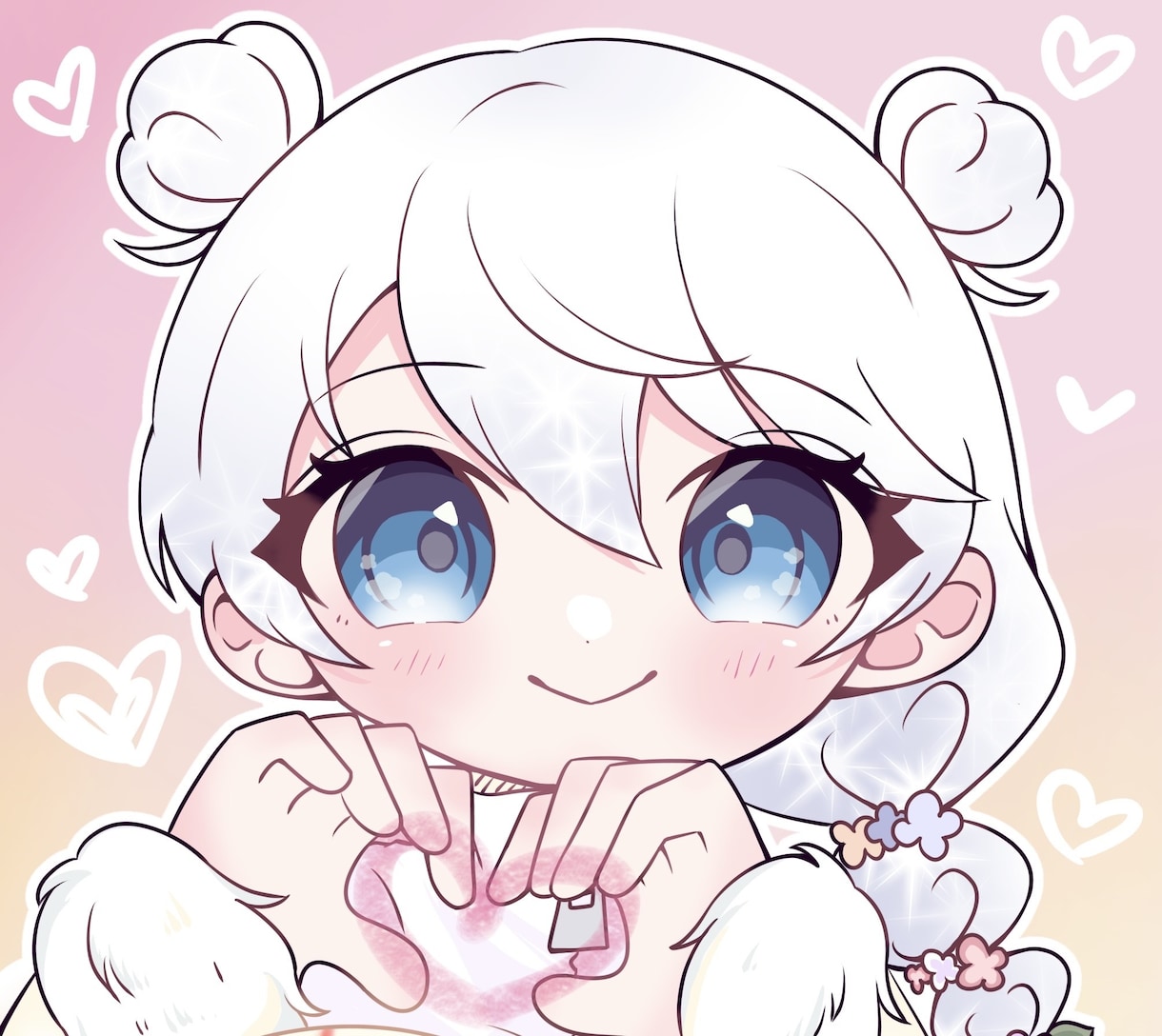 かわいいミニキャライラスト描きます ふんわりやさしいアイコンいかがですか！ イメージ2