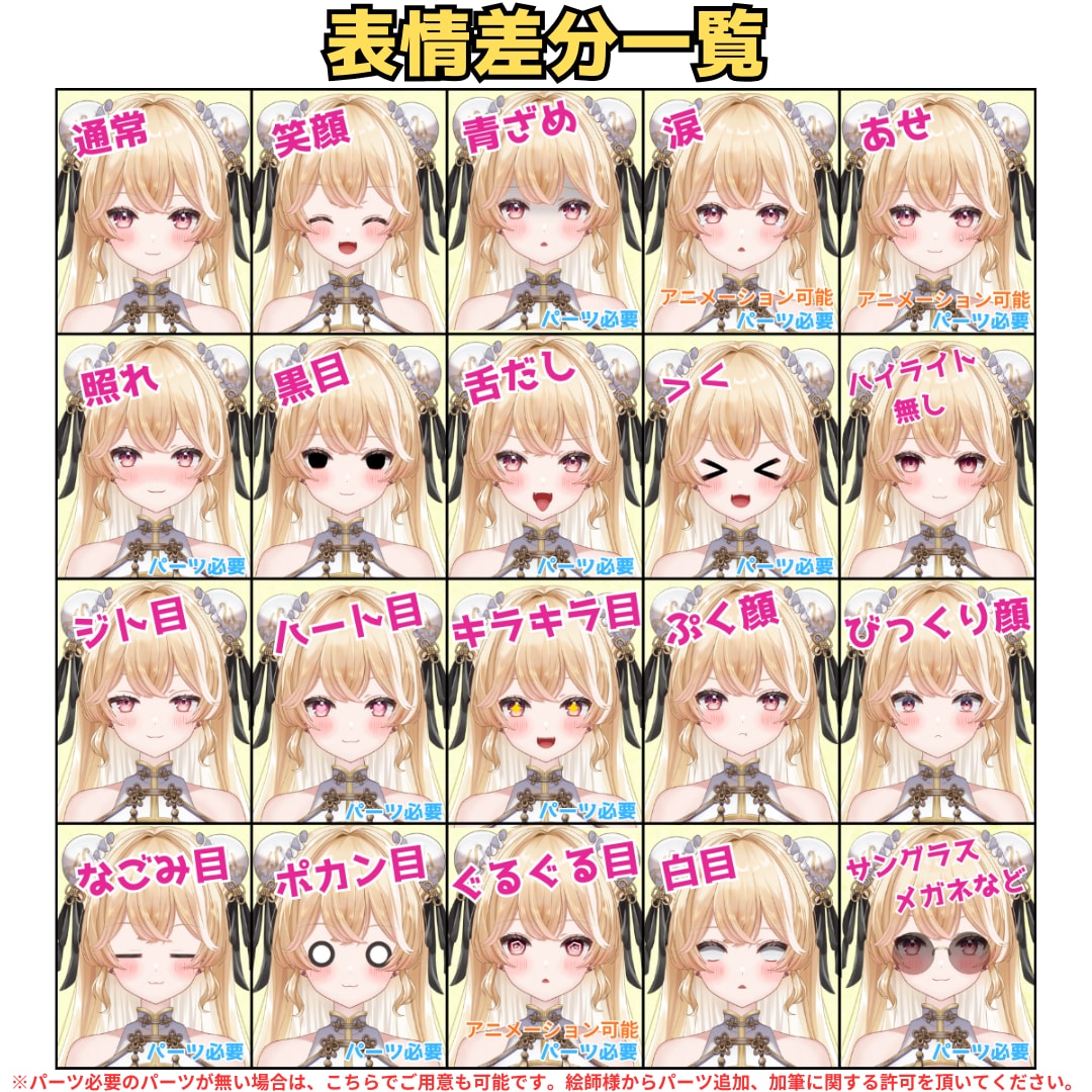 表情豊かで揺れるLive2D作ります 安くて早い！表情豊かで揺れるLive2D！3名様限定価格です イメージ2