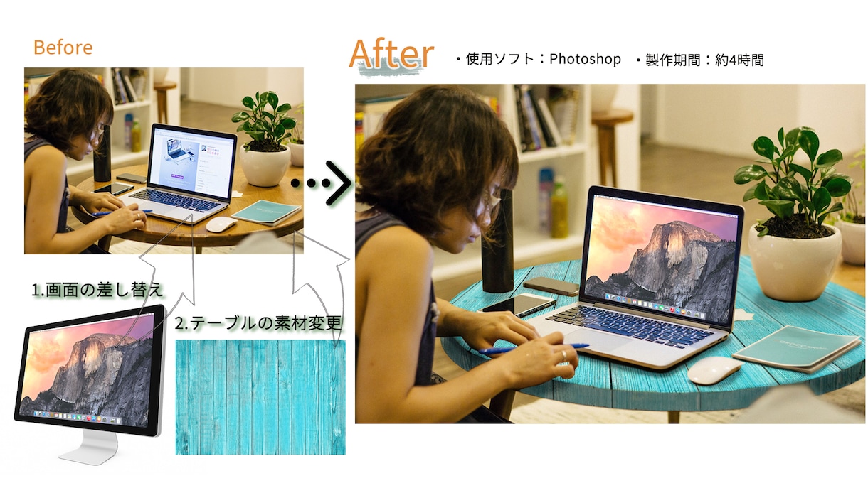 レタッチ歴１8年以上！丁寧に画像の加工合成致します 写真のレタッチや合成、色替え、切り抜きなどを自然に仕上げます イメージ6