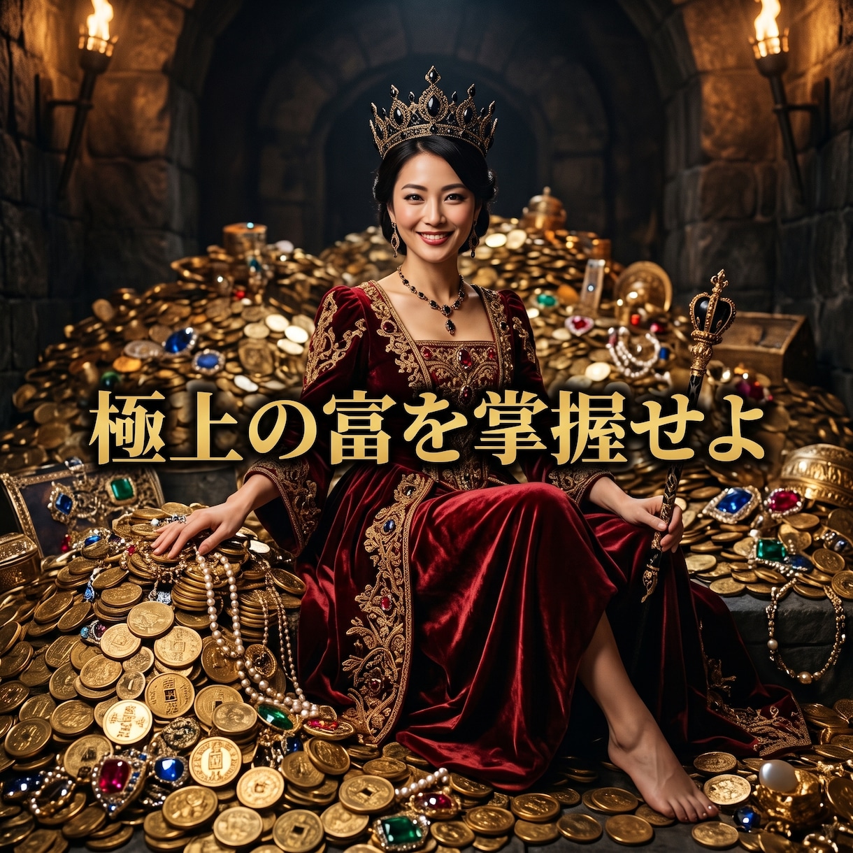 欠乏の因果を昇華し極上の富を独占する女王へ導きます 我慢の連続は今日で終結！極上の富が降り注ぐ気高き玉座へ イメージ2