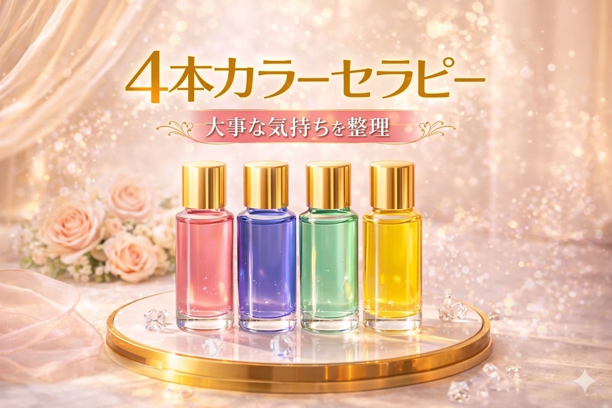 4本の色でしっかり読み解く！今の状態と流れを見ます 深く整理したいときに4本のカラーで診断します イメージ1