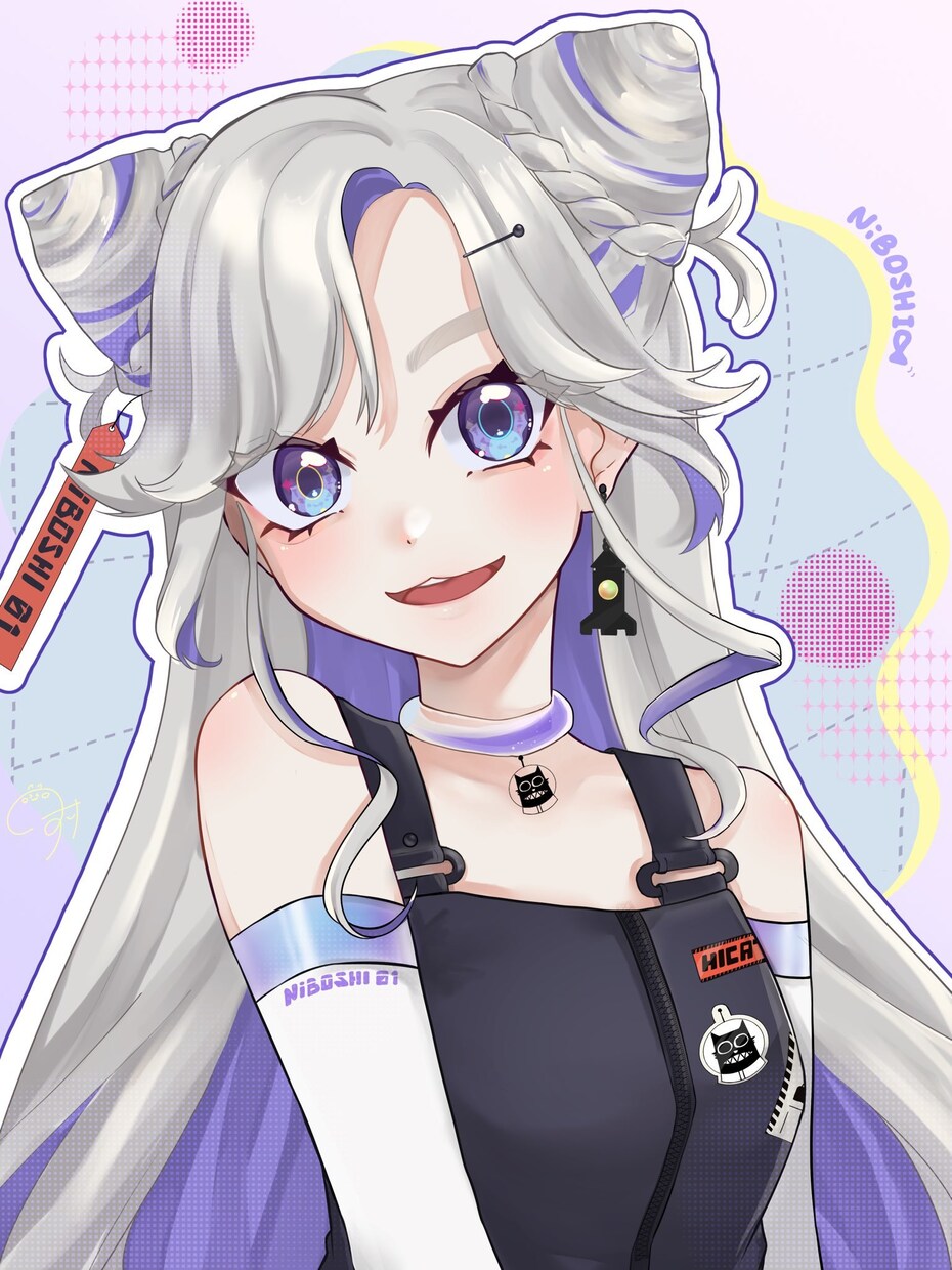 ラフ修正無制限◎アイコン・イラストを描きます キラキラポップなイラストを描きます！アイコンなどにおすすめ！ イメージ1
