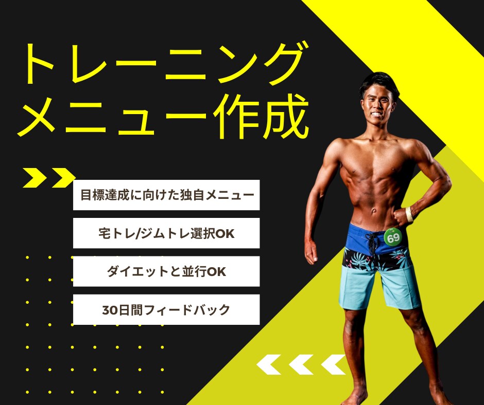 ダイエット経験者のトレーニングメニューを作成します 科学的根拠に基づいたトレーニング方法で理想の体型に導きます イメージ1