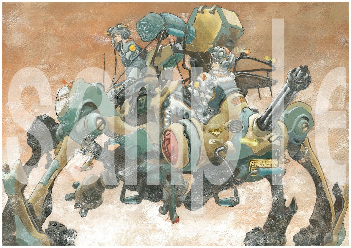 いろいろイラスト作成します アナログ　紙に手描き手塗りもします。 イメージ7